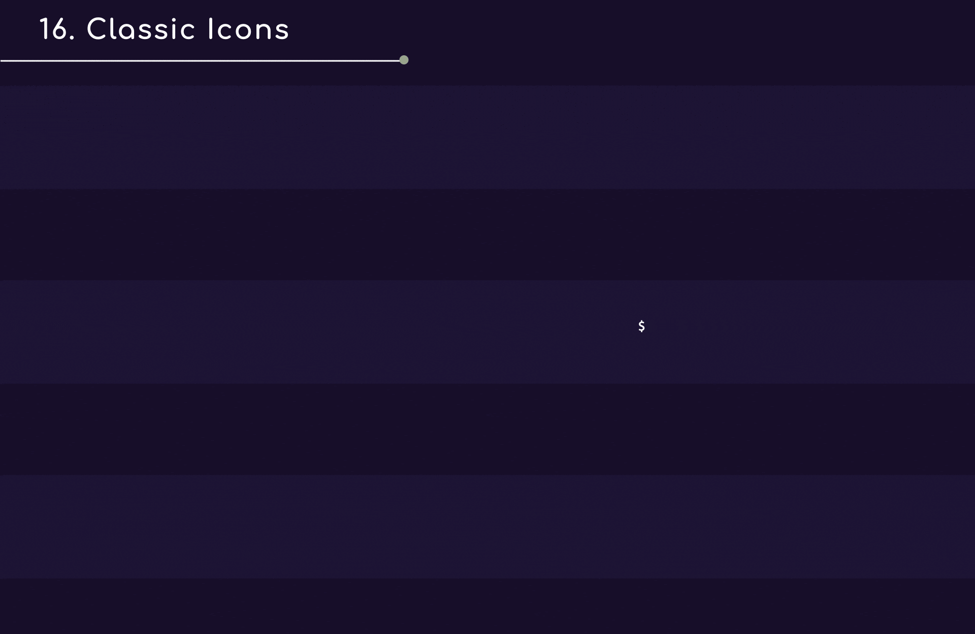 16. Classic Icons Preview